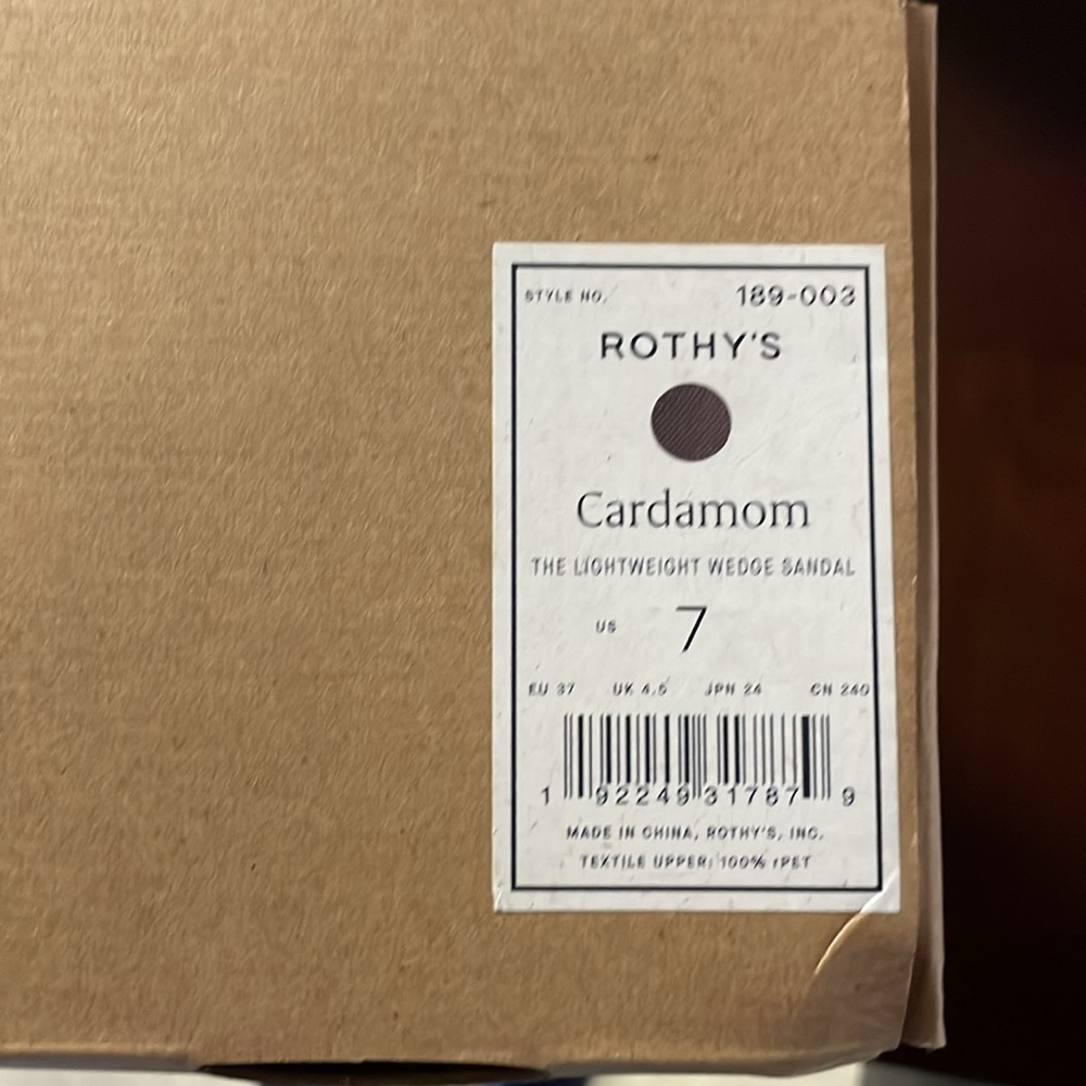 Rothy's lightweight wedge sandals NWT - Picture 3 of 3